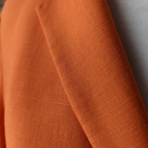 Vintage linen Holt Renfrew orange blazer jacket - Picture 2 of 5